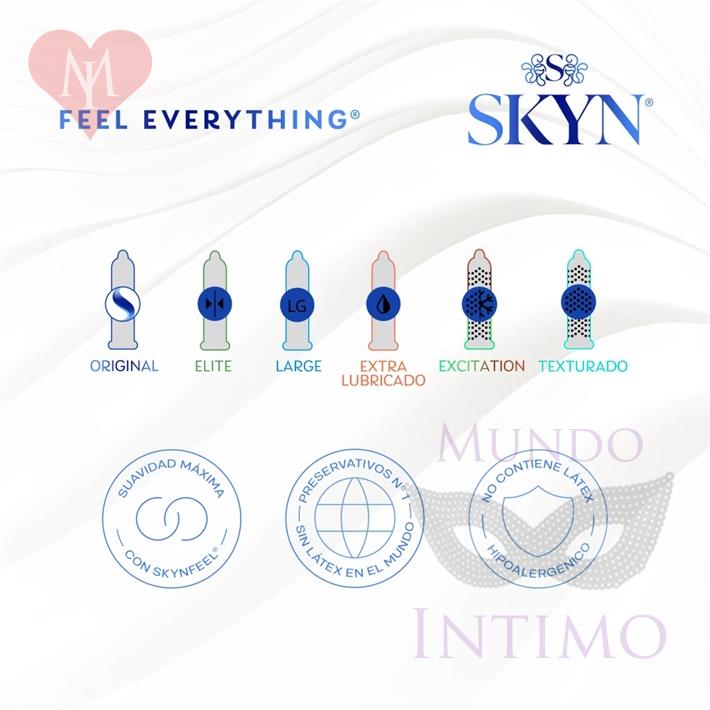 Preservativos Skyn Extra Lubricados